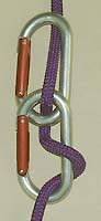 Crossed Carabiners with Wrap